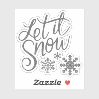 let it snow sticker