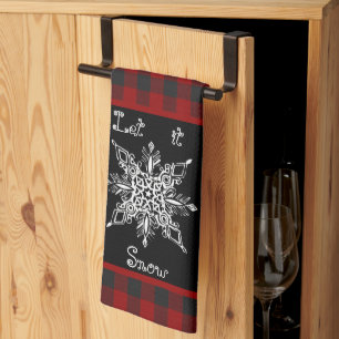Let it snow tea towel