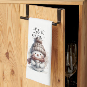 Let It Snow Tea Towel