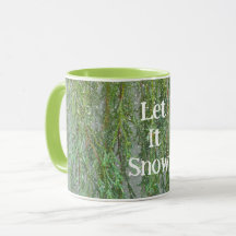 Let It Snow Tree Snowing Mug Cup