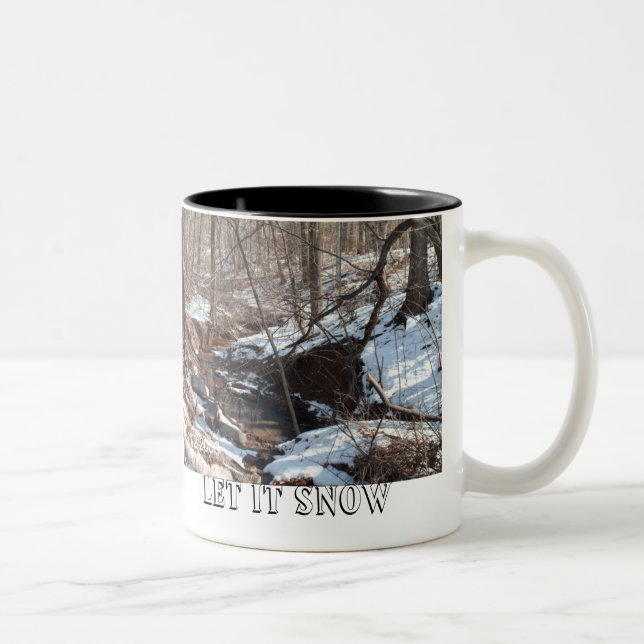 Let it Snow Two-Tone Coffee Mug (Right)