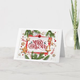 *LET IT SNOW* WHTIE CHRISTMAS WISHES TO YOU HOLIDA HOLIDAY CARD