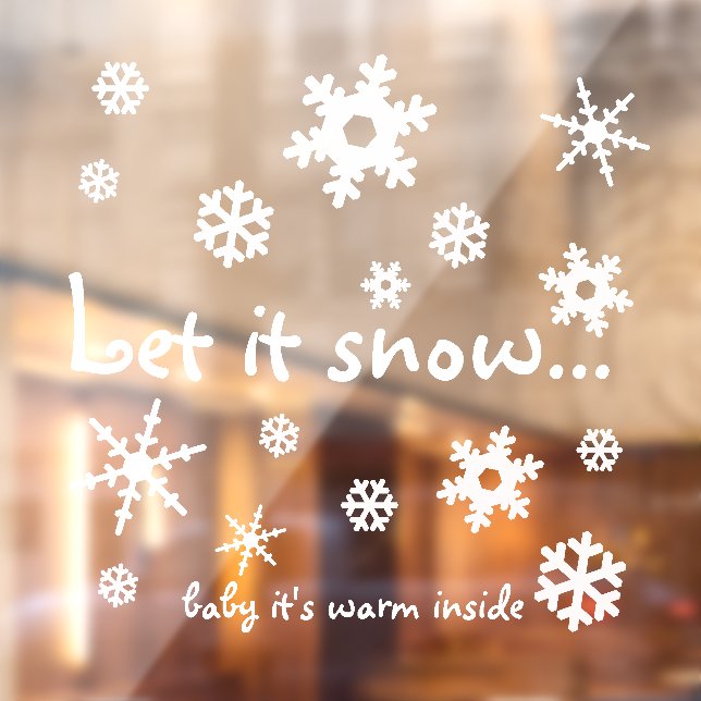 Let it snow window cling (Sheet 2)