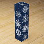 Let It Snow Wine Box<br><div class="desc">This design features a snowflakes from my Let It Snow Collection.</div>