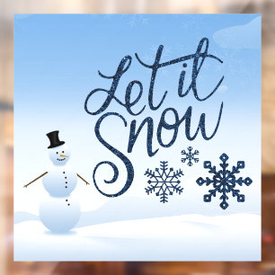 "Let it Snow" Winter / Christmas Style Snowman  