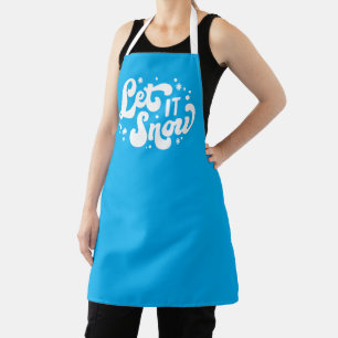 Let It Snow Winter Design Apron