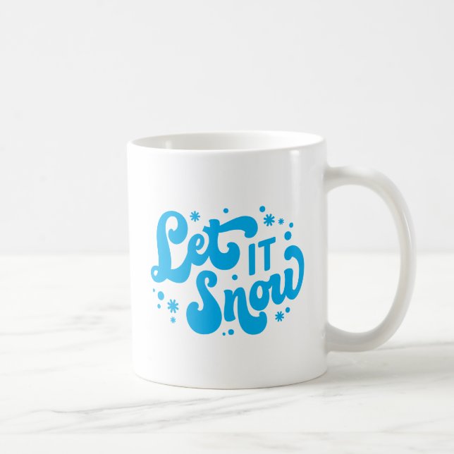 Let It Snow Winter Design Coffee Mug (Right)