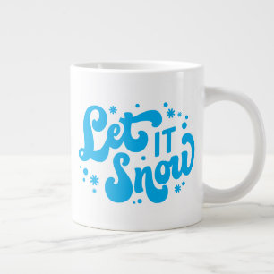 Let It Snow Winter Design Large Coffee Mug