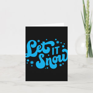 Let It Snow Winter Design Toddler T Shirt  Card