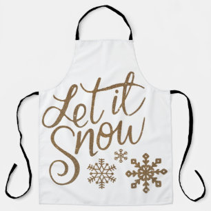 Let It Snow Winter / Holiday apron