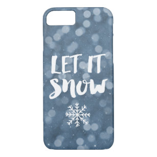 Let It Snow   Winter Night Bokeh Snowflake Case-Mate iPhone Case