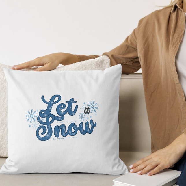 Let It Snow Winter Pillow (Creator Uploaded)