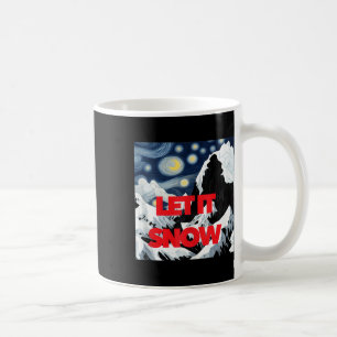 Let It Snow Winter Wonderland Art Creative Ski Sno Coffee Mug
