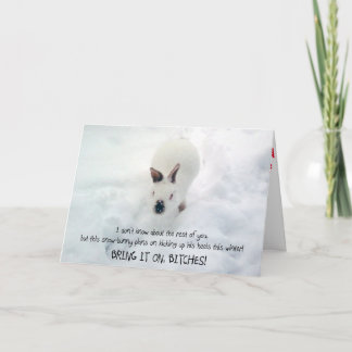 "Let it Snowbunny" Greeting Card :)