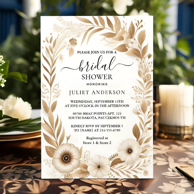 Let Italian Coffee Sorrento Casual Bridal Shower Invitation (Creator Uploaded)