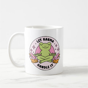 Let karma handle it frog coffee mug