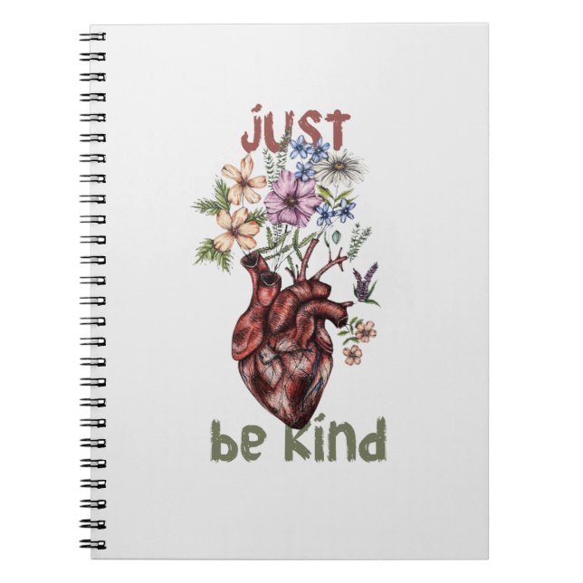 Let Kindness Bloom from Heart | notbooks Notebook (Front)