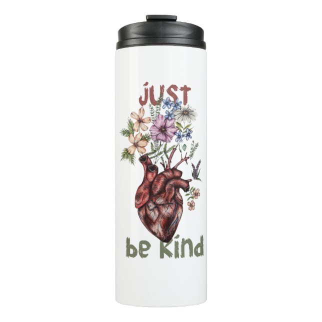 Let Kindness Bloom from Heart |Water Bottle   🌿❤️ (Front)