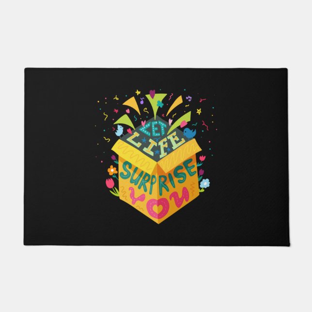 Let Life Surprire You Doormat (Front)
