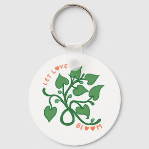 Let love Bloom Key Ring