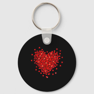 Let Love Fill Your Heart Valentines Teacher Female Key Ring