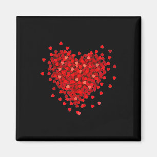 Let Love Fill Your Heart Valentines Teacher Female Magnet