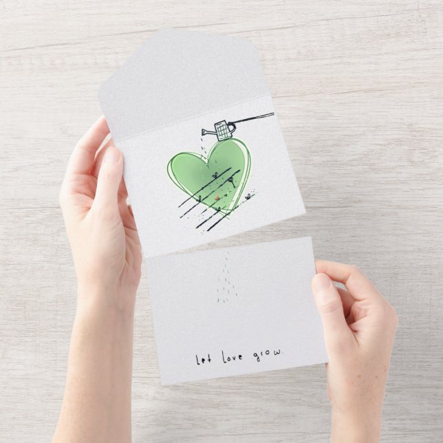 let love grow all in one invitation (Tearaway)