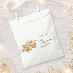 Let Love Grow   Apple Seed Wedding Favour Bag