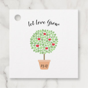 Let Love Grow Apple Tree thank you Favour Tags