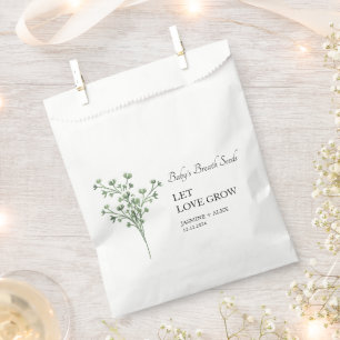 Let Love Grow Baby’s Breath Seed Wedding Favour Bag