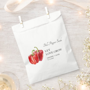 Let Love Grow Bell Pepper Seed Wedding Favour Ba Bag