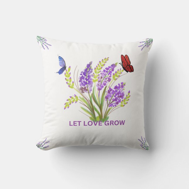 LET LOVE GROW CUSHION (Front)