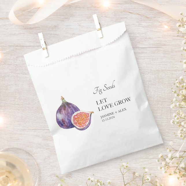 Let Love Grow | Fig Seed Wedding Favour Bag (Clipped)