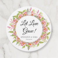 Let Love Grow Pink Floral and Sage Wedding
