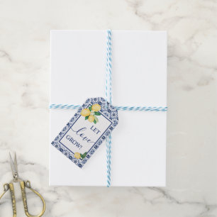 Let Love Grow Plant Mediterranean Lemon Shower Gift Tags
