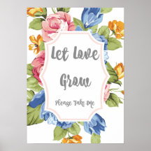 Let Love Grow Sign