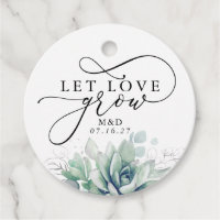 Let Love Grow silver Greenery Elegant Wedding