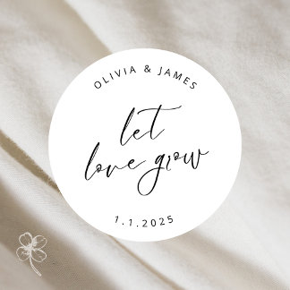 Let Love Grow Stickers