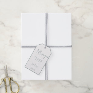 Let Love Grow Wedding Favour Gift Tags