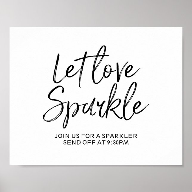 Let Love Sparkle 8x10 Sign (Front)