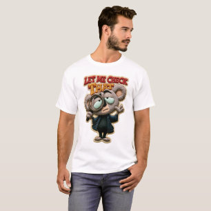 Let Me Check That Funny Koala Embroidered Patch T-Shirt