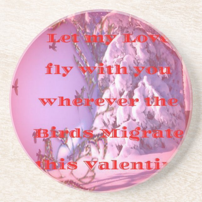 Let me fly with you to valentine.png coaster (Front)
