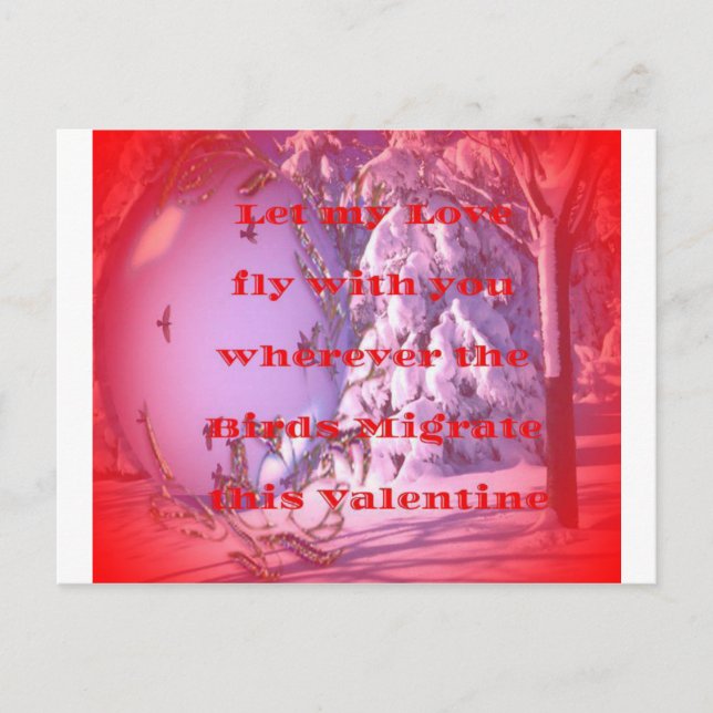 Let me fly with you to valentine.png holiday postcard (Front)