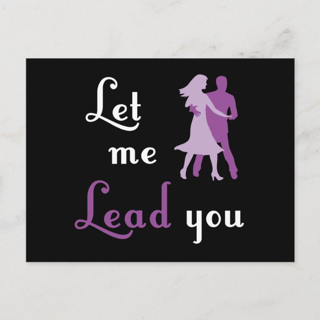 Let Me Lead You Postcard (Front)