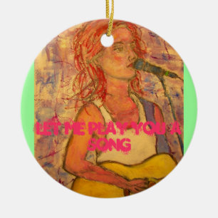 let me play you a song ceramic tree decoration