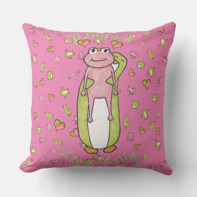 Let Me Show You My Frog! Cushion (Front)