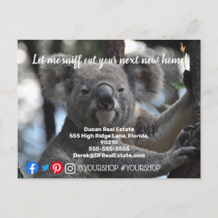 Let me sniff out  real estate marketing postcard