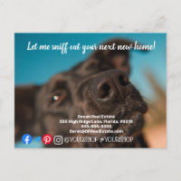 Let me sniff out real estate marketing postcard