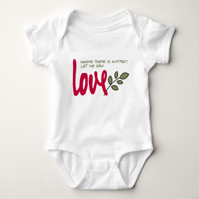 Let me sow love baby bodysuit (Front)