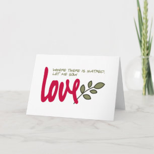 Let me sow love thank you card